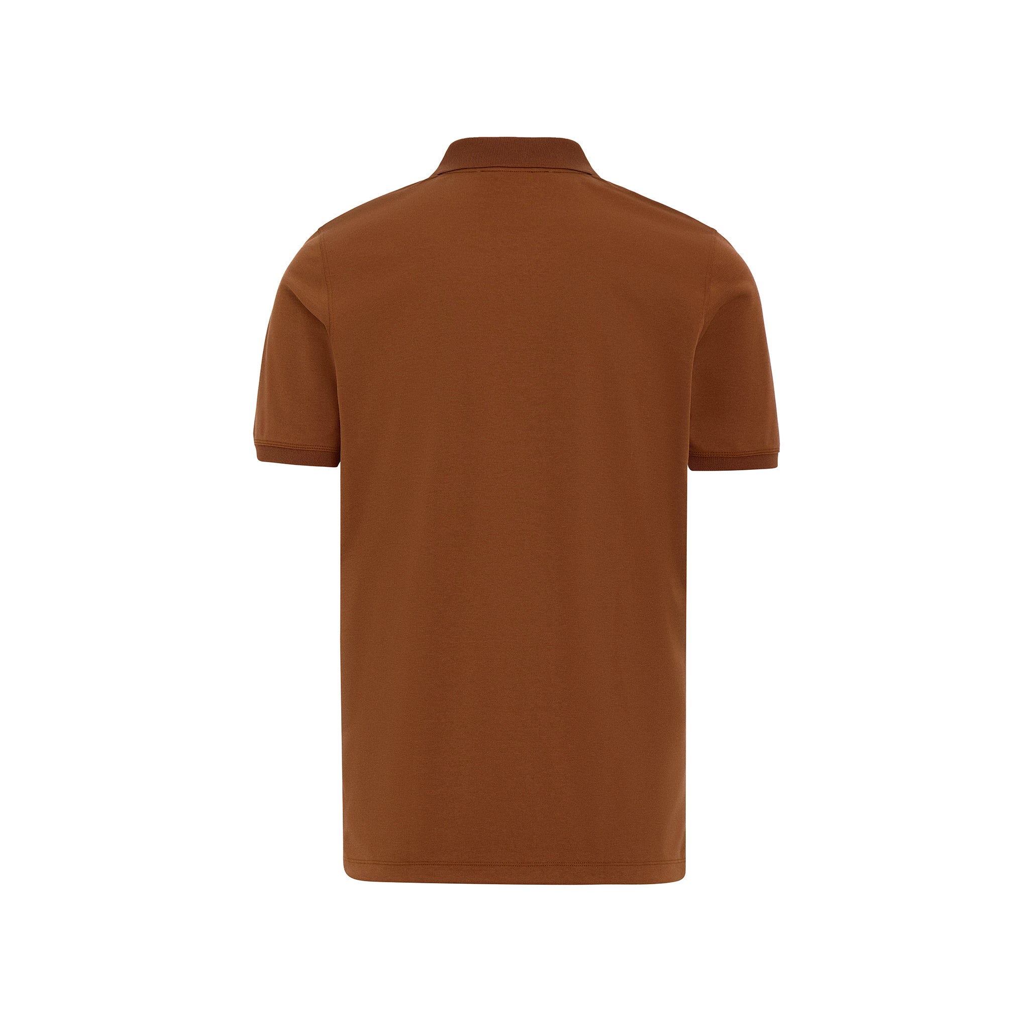 Poloshirt mit Knöpfen rotbraun