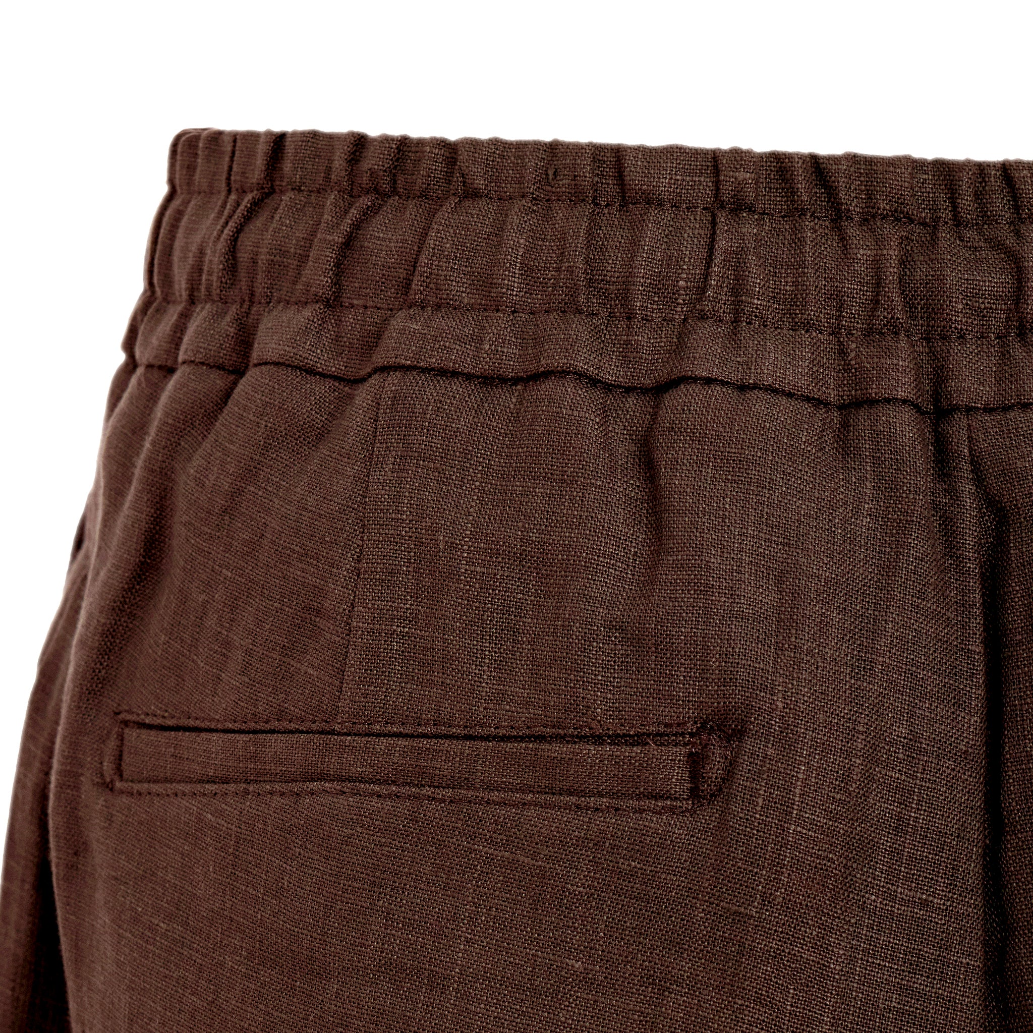 Leinen Hose braun
