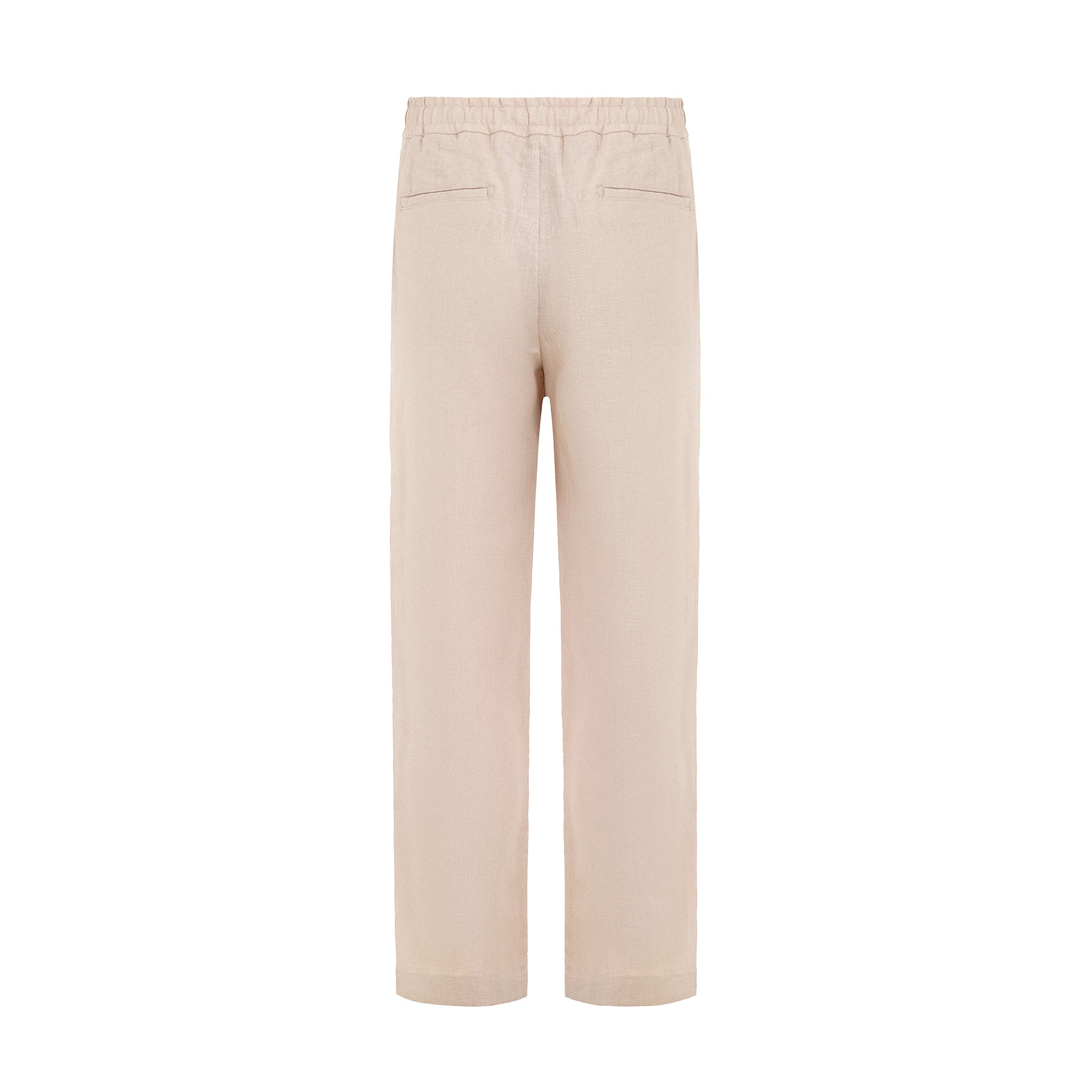 Leinen Hose beige