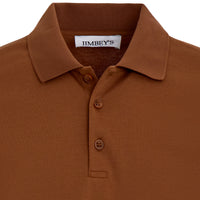 Poloshirt mit Knöpfen rotbraun