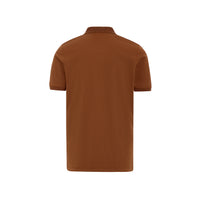 Poloshirt mit Knöpfen rotbraun