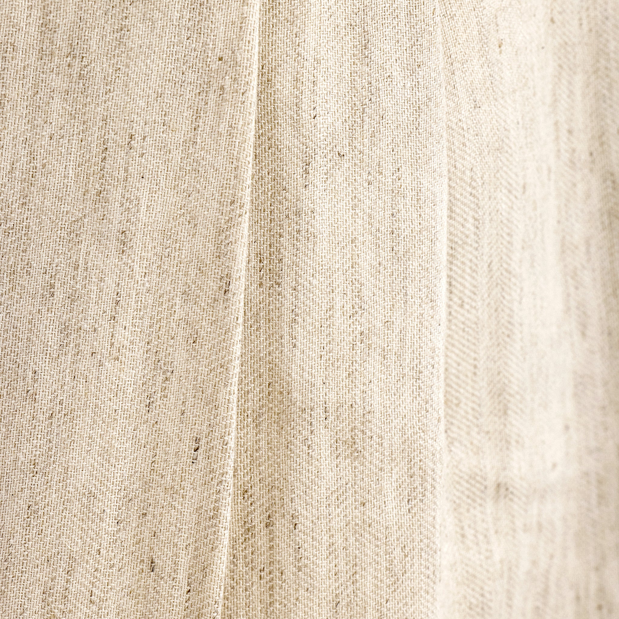 Leinen Hose mit Seitenschnalle (beige)