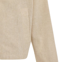 Blouson Jacke Leinen