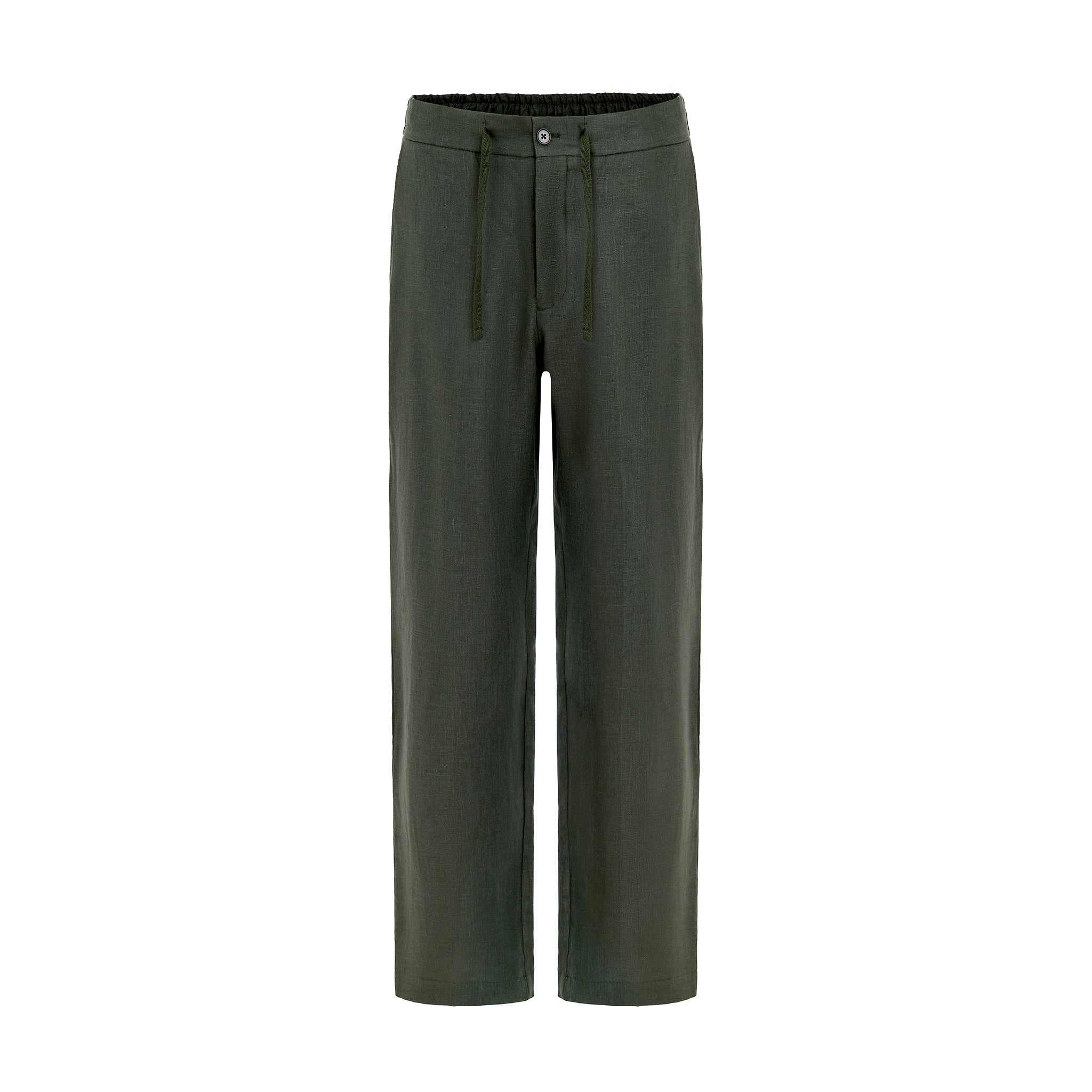 Leinen Hose grün