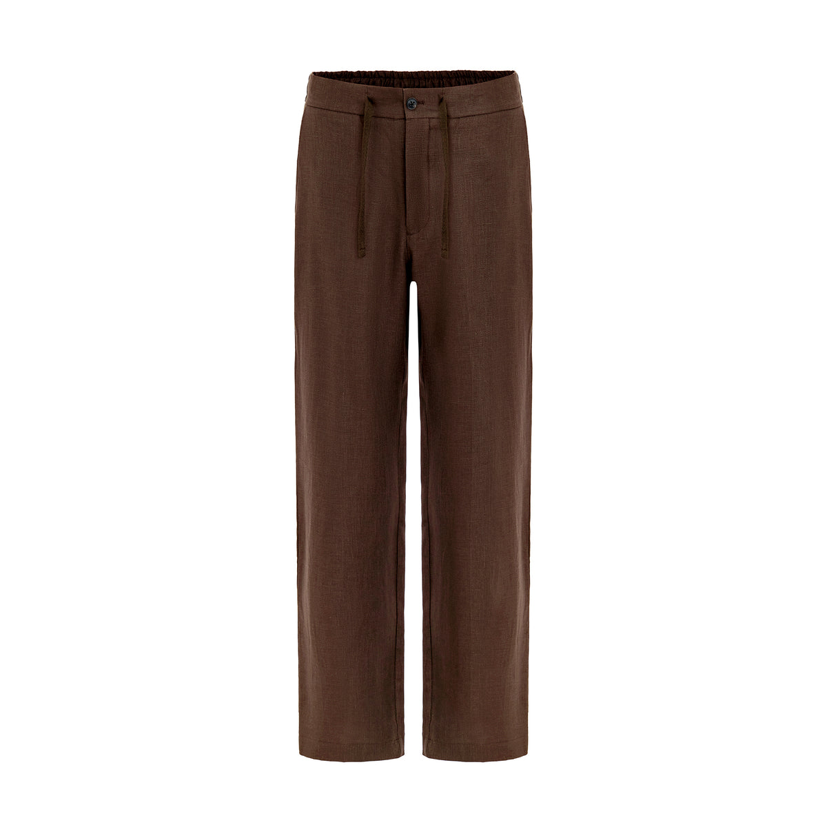 Leinen Hose braun