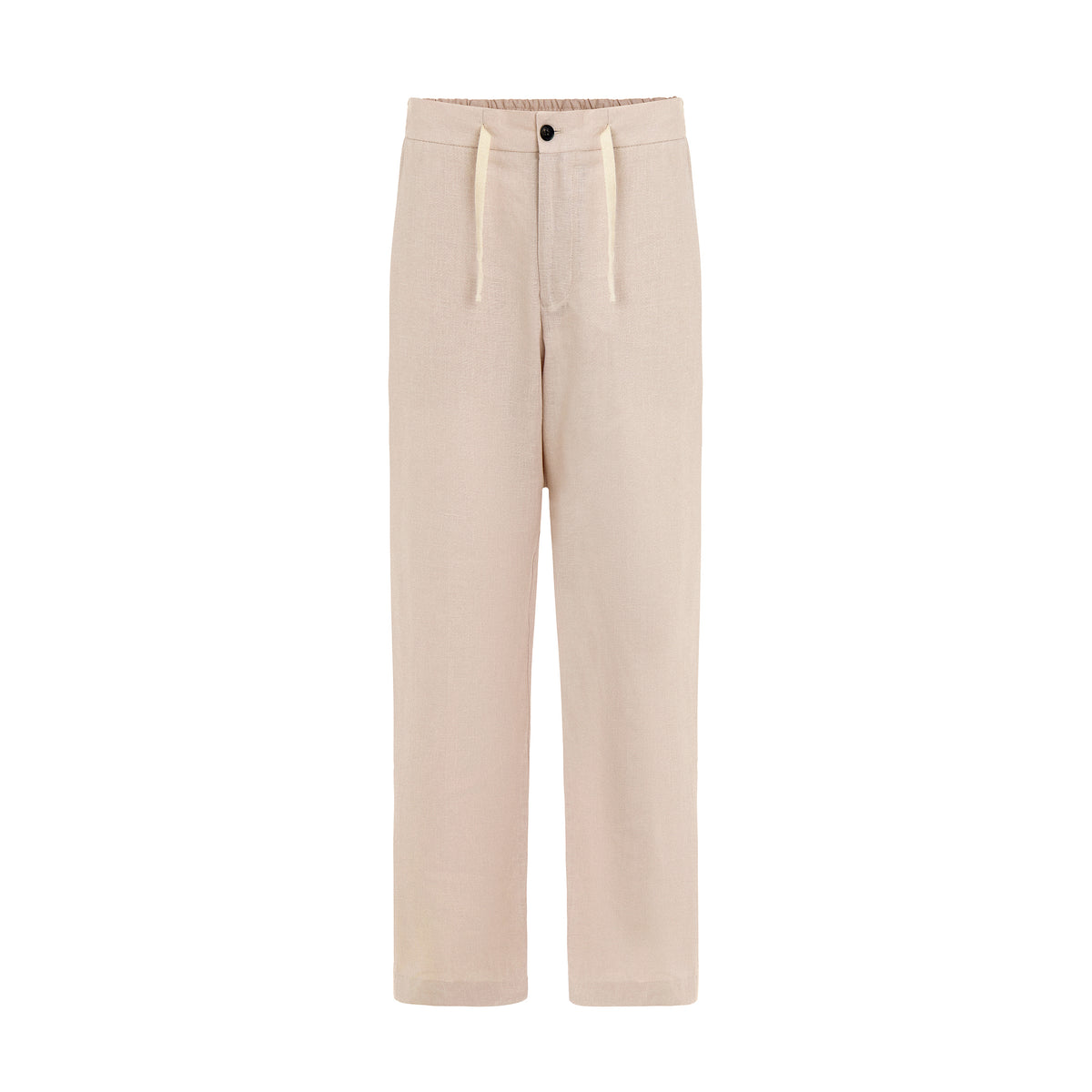 Leinen Hose beige