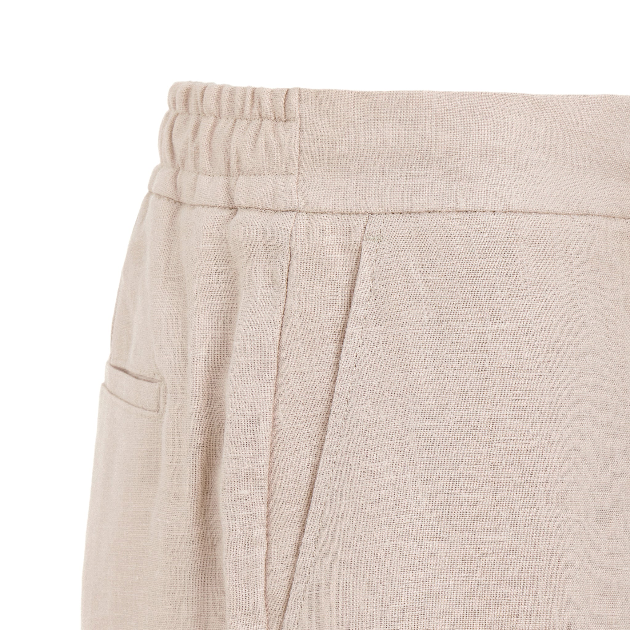 Leinen Hose beige